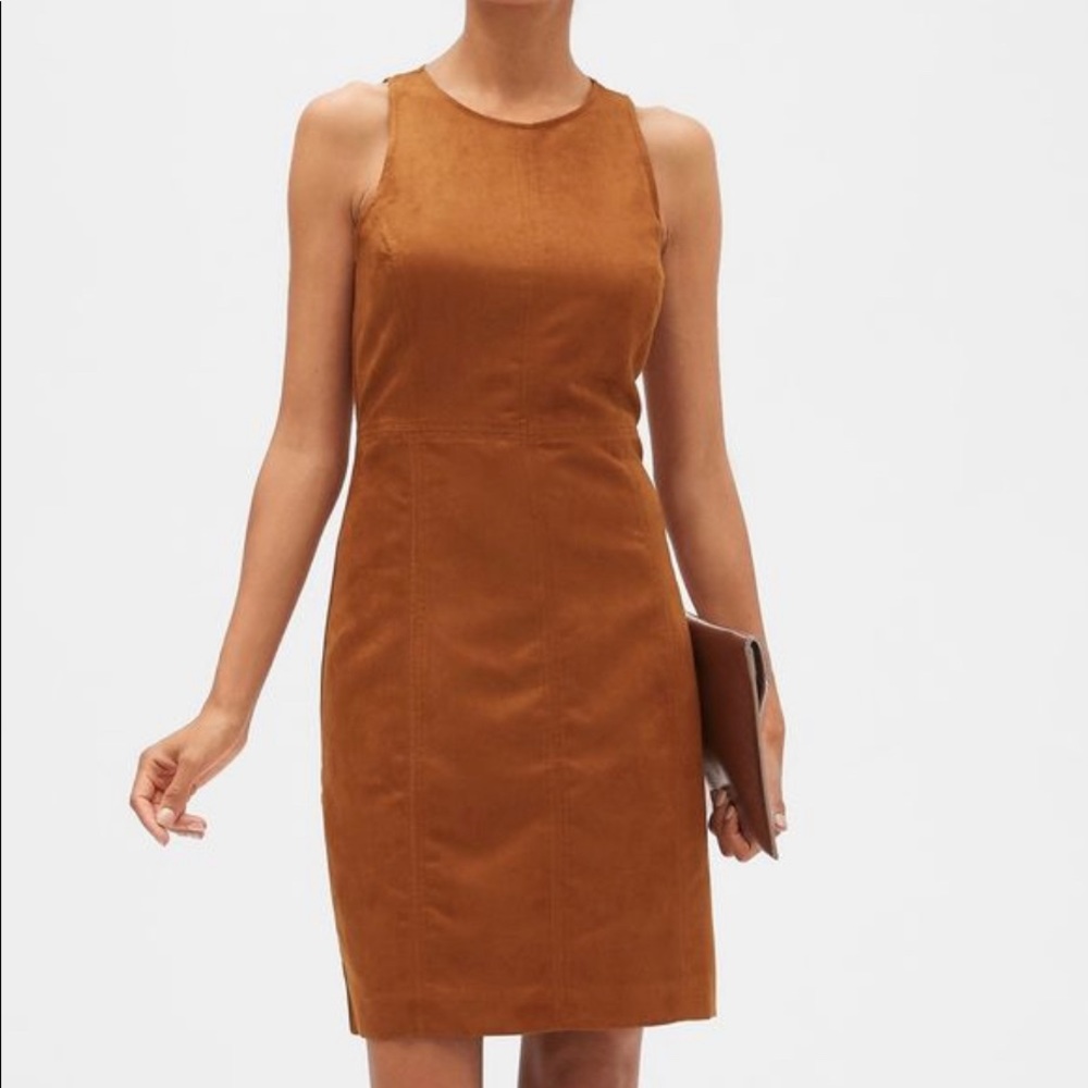Banana Republic Factory Faux Suede Sheath Size 0